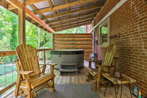 Luxury Creekside Maggie Valley Cabin with Deck!